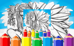 Fairy Coloring Book: Fantasy Art & Relaxation Online Game - Ludoryx free online game
