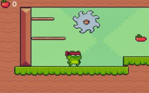 Green Ninja Collects Apples - Free Online Arcade Game - Ludoryx free online game