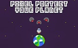 Pixel Protect Your Planet - Arcade Space Defender
