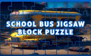 School Bus Jigsaw Block Puzzle Slider Online Game - Ludoryx free online game