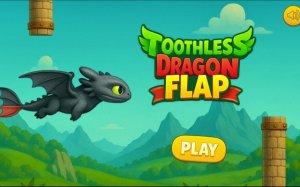 Toothless Dragon Flap Online Game - Ludoryx free online game