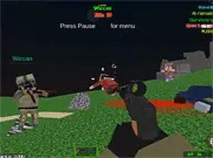 Combat Pixel Vehicle Zombie Online Game